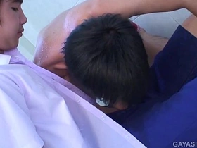 亚洲小受Gab和Game无套激战 gay asian interracial porn
